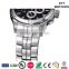 2016 vogue chronograph stainless steel bracelet watch 10atm water resistant