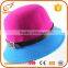 Wholesale handmade fedora felt hat stylish multi color felt hillbilly hat for women                        
                                                                                Supplier's Choice