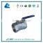 Sanitary one piece female thread ball valve