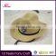 2016 New Cheap Plain Wholesale Summer Straw Cowboy Hat