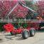 High quality CE certificate 1-12 tons log trailers with grapple for sale