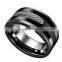 Fashion 316L stainless steel and cable wire men's rings