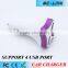 multi-function four port car battery charger for laptop