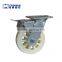 Factory supply 4, 5, 6, 8 inches nylon caster wheel, white pp fixed caster wheel