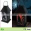 Metal solar lantern Halloween decoration black cat for garden decor led light