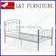 sliver single iron bed