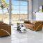Pretty Appearance Hot Selling Comfortable Office Leather Sofa With Stainless Steel