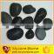 Polished black round pebble