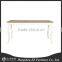 country style white wood dining table