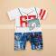 Short Sleeve Factory Price Children Clothing 2016 New Fashion Baby Girls Clothes