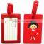 Shape Travel Animation Soft PVC Bag Tag Cute Cartoon Luggage Tags Rubber