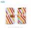 Colorful Unique Design Wallet Fabric Leather Phone Case For Google Nexus 6 with PVC ID and credit card slots