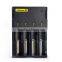 100% authentic NiteCore I4 charger smart charger Popular nitecore I4 battery charger for IMR/Li-ion/LiFePO4 battery