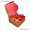 custom food grade eco-friendly kraftpaper cup cake boxes with high quality printed in shanghai