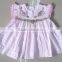 100% cotton pink stripe baby smocked dresses