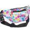 RETRO STYLE MULTI BLUETONE WEATHERPROOF FLOWER FLORAL HEART FESTIVAL BUM BAG