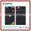 Gold Rivet leather mobile phone case cover mixed color zipper flip wallet Magnetic Buckle for iphone 6 6S plus