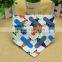 Double Layers Cotton Triangle Baby Bibs With Snaps