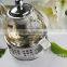 drinking glass set with metal stand china gift tea
