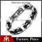 Men stainless steel shinny silver color bike chain bracelet
