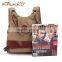 High quality canvas shoulder bag convert to a backpack from a shoulder bag canvas tote bag for girls