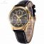 KS Leather Mens Automatic Mechanical Steel Case Fashion Men Watch