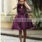 A-Line Knee Length Zipper Back Purple Flower Girl Dress Birthday Dress FGZ36 Girl Dress Of 9 Year Old