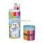 Tinplate round shape pen holder with cover