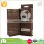 hot sale high end retail foldable kraft paper earphone package box