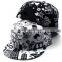 Wholesale Two Tone 100% Acylic Flat Brim Bulk Snapback Caps Floral Printing