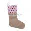 Factory Wholesale Plain Cotton Christmas Decoration socks