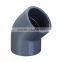 PVC PP water pipe fittings elbow tee flange cap socket