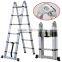 New type 3.8m multi-purpose aluminum telescopic aluminum ladder /folding ladder EN131 standard