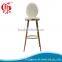 Metal legs dining room wedding steel chair with low price