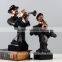 Mordern art decorative resin bust of figurines musicians