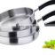 3 pcs stainless steel fry pan/frying pan set