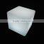 modern new beautiful ring lighting plastic LED cube chair with rechargeable battery