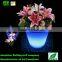 LED large and tall flower pots /led cheap plastic outdoor flower pots boat shape