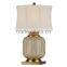 BISINI Luxury Decorative White Gilding Ceramic Table Lamp