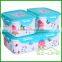 BPA free applicable to microwave oven promotion seal plastic food Freshness Preservation storage boxes