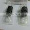 Tube - 1" Black Sterile Disposable Tattoo Grips With Clear Tip