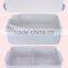 1.4LFood Grade Rectangle Two layer plastic Lunch Box With spoon