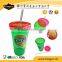 Factory supply double layer bpa free portable baby straw cup