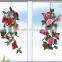 plastic artificial rose flowers vine/garland