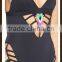 Hot Sales Best Selling Black Bandage Sexy Lady Swimsuit Women