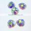 heart glass flat back beads glass pendant for jewelry making