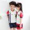 China Wholesale Boys and Girls Customised Cotton Summer School Uniform Design With Pictures Short Sleeves T-shirts Trouser Skirt