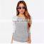 5 size choice women Grey fashion O neck Backless latest lace stitching Long sleeve t shirt design