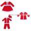 2017 New Style Kids Clothing Wholesale Boutique Santa Clause Clothes for Boys and Girls Xmas Festival