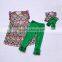 Wholesale Kids Fashion Fancy Cute Dress Outfits New Design Boutique Sweet Flower Clothes